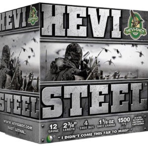 HEVI-Shot HEVI-Steel 12ga 2.75″ 1-1/8oz #4 – 25rd