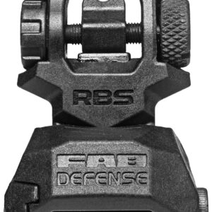 FAB Defense FXRBS Rear Flip-Up Sight — Black (AR-15/M4)