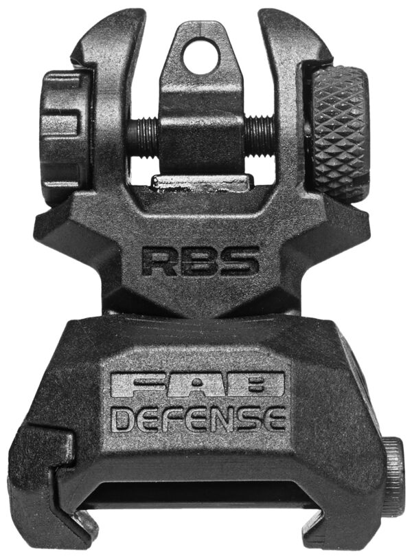 107066 FAB Defense FXRBS Rear Flip-Up Sight — Black (AR-15/M4)