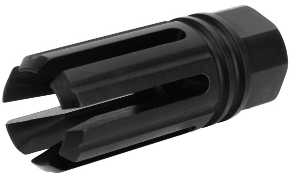 TacFire MZ1005N 6 Prong Flash Hider Black Nitride Steel with 1/2″-28 tpi Threads & 2.22″ OAL for 5.56x45mm NATO AR-Platform