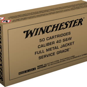 Winchester Service Grade 40 S&W 165gr FMJ-FN 50rd