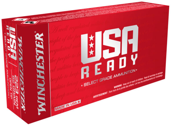 107550 Winchester USA Ready 223 Rem 62 gr Open Tip 20 rd