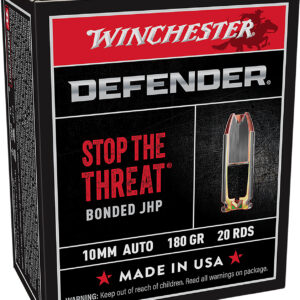 Winchester Defender 10mm 180gr Bonded JHP 20rd