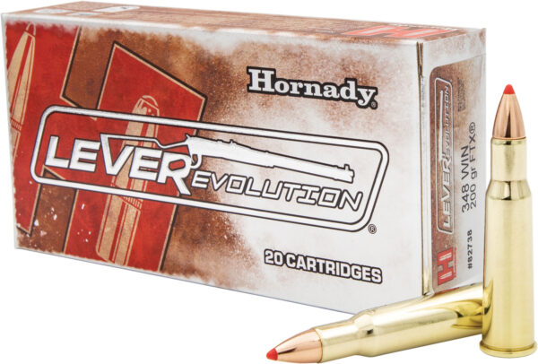 107646 Hornady LEVERevolution .348 Win 200gr FTX 20rd — 10-Box Case