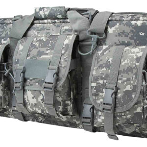 NcStar CVCPD2962D28 VISM Deluxe SubGun Case 28″ Digital Camouflage PVC Fabric w/ Exterior Pockets Zippers & Padding for 2 AR or AK Pistols
