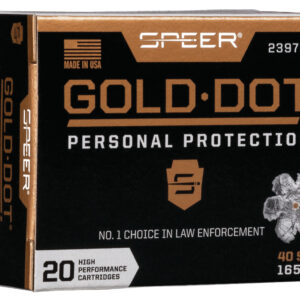Speer Gold Dot .40 S&W 165 gr Jacketed Hollow Point 20rd