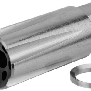 TacFire MZ10209MMSS Linear Compensator Stainless Steel with 1/2″-36 tpi Threads, 2.05″ OAL & 0.87″ Diameter for 9mm Luger AR-Platform