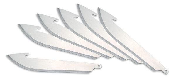 108837 Outdoor Edge RR306 3″ Drop-Point Replacement Blades – 6-Pack