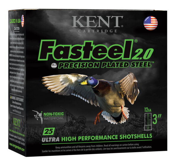 109006-3 Kent Fasteel 2.0 12ga 3in 1-1/8oz #3 Steel 25ct