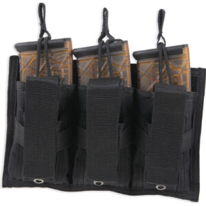 Bulldog Cases BDT62 Tri-Double Mag Pouch MOLLE Black