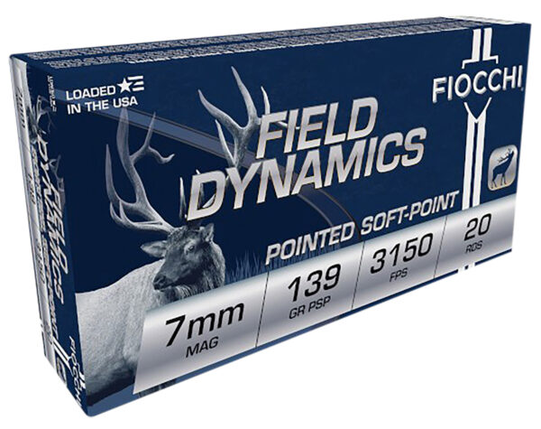 109301 Fiocchi 7mm Rem Mag PSP 20-Round Box