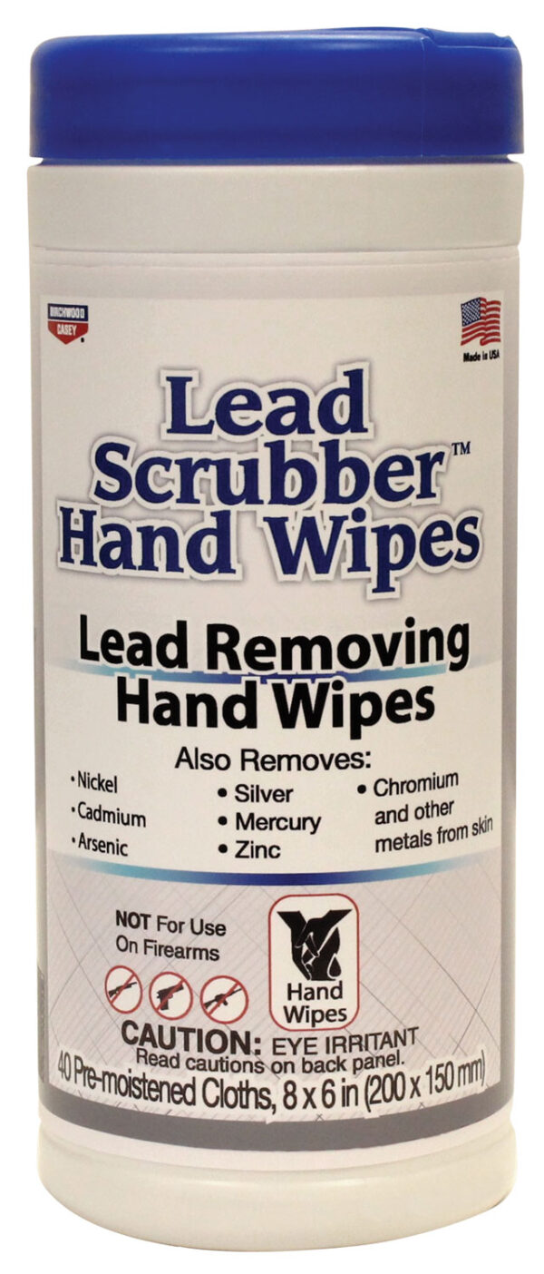 Birchwood Casey Lead Scrubber Hand Wipes 8×6 40 pk