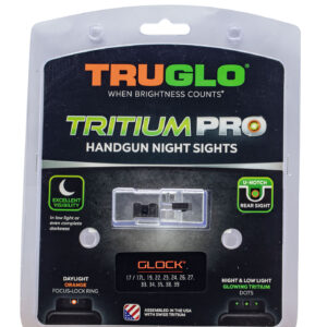 TRUGLO Tritium Pro Glock Low Sight Set – Orange