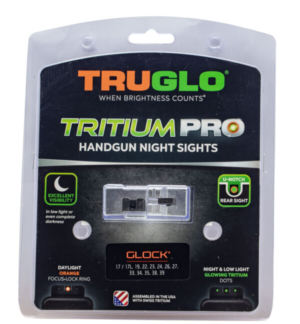 109922 TRUGLO Tritium Pro Glock Low Sight Set – Orange