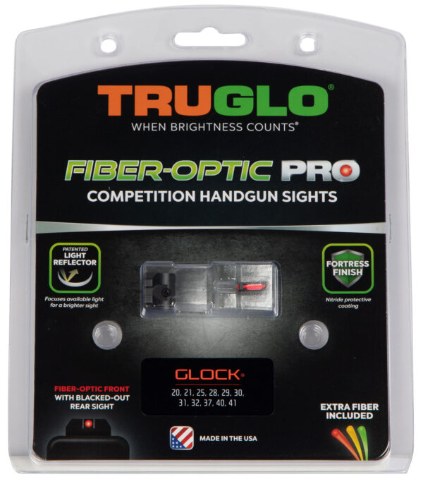 109931 TRUGLO Fiber-Optic Pro Sight Set — Glock 20/21/25/28/29/30/31/32/37/40/41