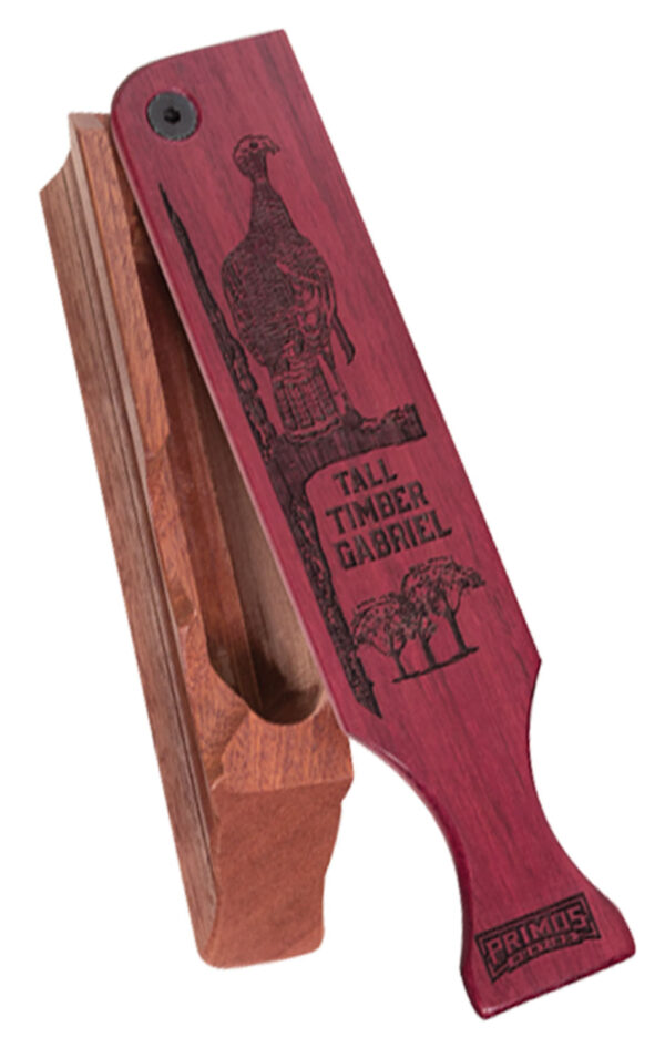 110248 Primos 2915 Tall Timber Gabriel Box Call Attracts Turkeys Natural Wood
