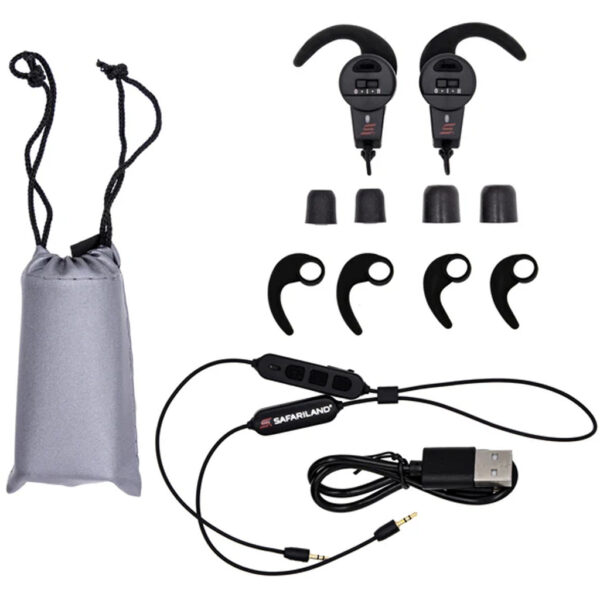 1102979_2 Safariland Pro Impulse In Ear Hearing Protection Rechargeable Bluetooth Black