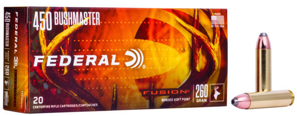 110473 Federal Fusion .450 Bushmaster 20rd Soft Point