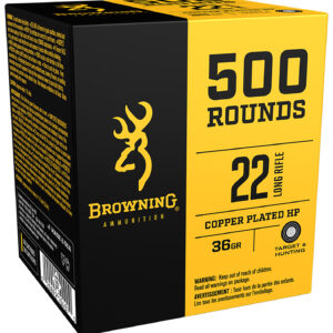 Browning BPR .22 LR 36gr Plated Hollow Point — 500/Box