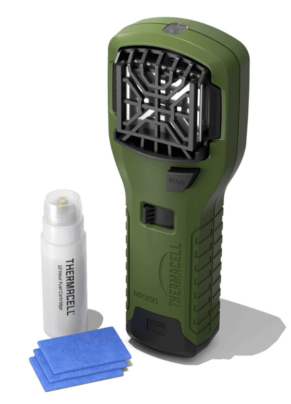 111029 Thermacell MR300G MR300 Portable Repeller Olive Effective 15 ft Odorless Scent Repels Mosquito Effective Up to 12 hrs