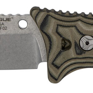 Hogue 35278 EX-F02  4.50″ Fixed Clip Point Plain Tumble Polish 154CM SS Blade/ G-Mascus Green G10 Handle