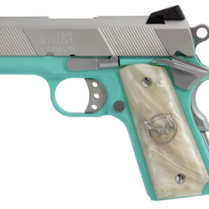 Iver Johnson Thrasher Officer 1911 9mm 3.12 in 8+1 Tiffany Blue