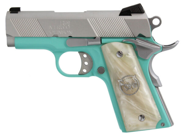Iver Johnson Thrasher Officer 1911 9mm 3.12 in 8+1 Tiffany Blue