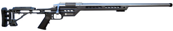 MasterPiece Arms 308PMRRHBLKPBA PMR  308 Win 10+1 24″ Stainless Steel Polished Black Aluminum Black V-Bedded BA Hybrid Chassis Stock Right Hand