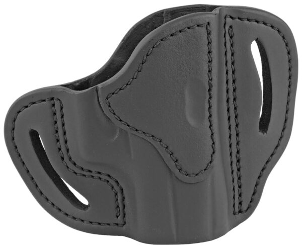 112369 1791 Gunleather BHCSBLR BHC OWB Size C Stealth Black Leather Belt Slide Compatible w/Glock 43/Sig P365/Walther PPK Right Hand