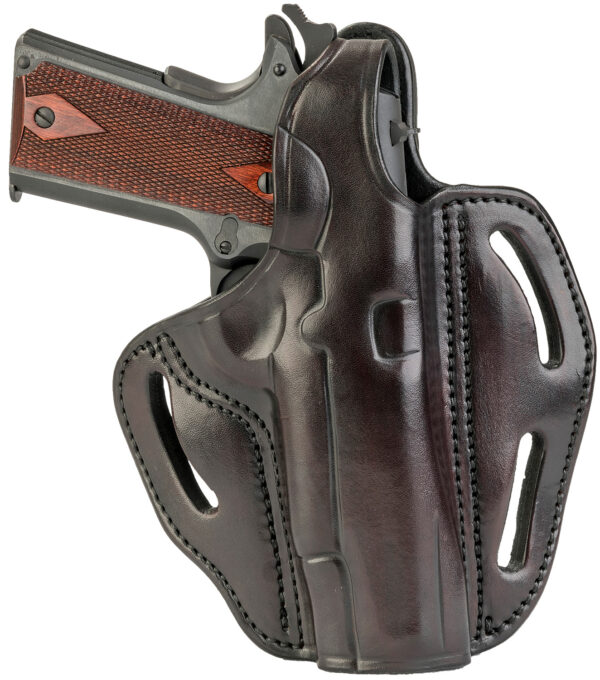 1791 Gunleather BHX OWB Thumb Break Holster, Brown, RH, 1911 4-5″
