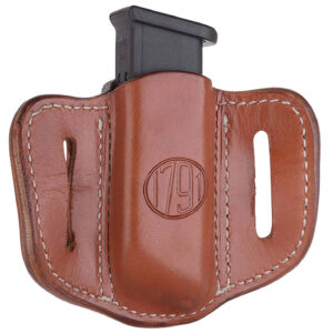 112424 1791 Gunleather MAG1.2 Single Mag Carrier – Brown Leather