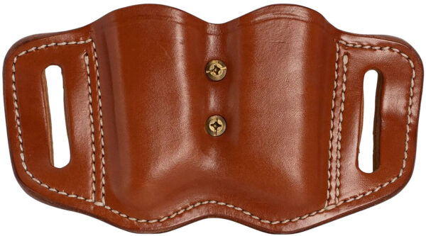 1791 Gunleather MAG21CBRA MAG2.1 Double Mag Holster Classic Brown Leather Belt Slide Belts 1.50″ Wide Compatible w/ Single Stack Ambidextrous