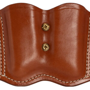 112432 1791 Gunleather MAG-F Double Mag Carrier — Classic Brown