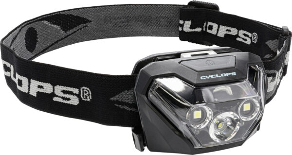 113068 Cyclops HL500 5W Headlamp, Red/White LED, Black