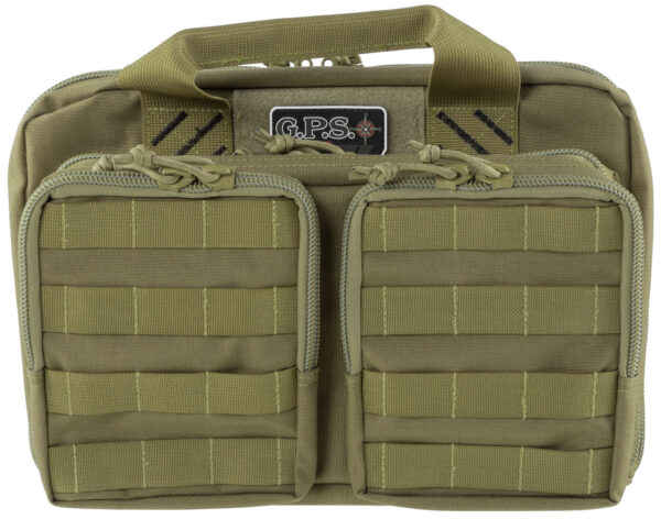 113150 GPS Tactical Quad +2 Pistol Case, Tan — Holds 6