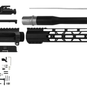 TacFire SSRK65CRDLPK20BN AR Build Kit  Sports South Exclusive 6.5 Creedmoor AR-Platform Black Nitride 5/8″x24