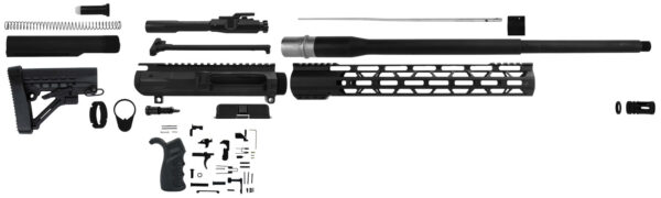 TacFire SSRK65CRDLPK20BN AR Build Kit  Sports South Exclusive 6.5 Creedmoor AR-Platform Black Nitride 5/8″x24