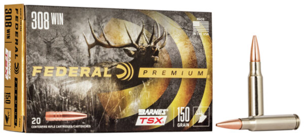 11391 Federal Premium .308 Win 150gr Barnes TSX – 20rd