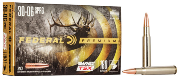 11399 Federal Premium 30-06 Springfield 180gr Barnes TSX 20rd