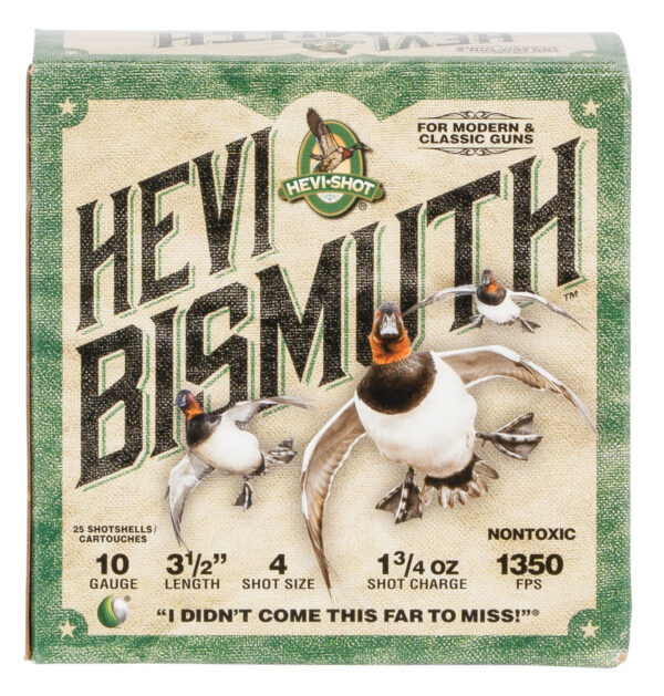 HEVI-SHOT HEVI BISMUTH 10 GA 3.5 IN 4 SHOT – 25/BOX