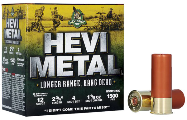 114155 HEVI-Metal HEVI-Shot Longer Range 12 Gauge 2.75in #4 25ct