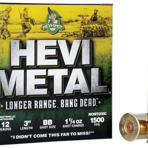 HEVI-Shot HEVI-Metal Longer Range 12ga 3″ BB 1-1/4oz 25ct