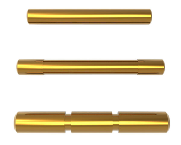 114917 Cross Armory CRGPSGD 3 Pin Set – Glock Gen1-3 Gold Steel
