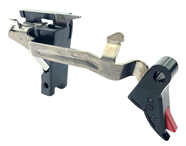 Cross Armory CRGTDI Drop-In Flat Trigger, Black/Red