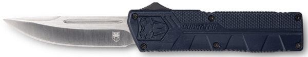 115612 Cobratec Knives CBT LTWT NYPD BLUE 3.25″ D2 OTF Knife