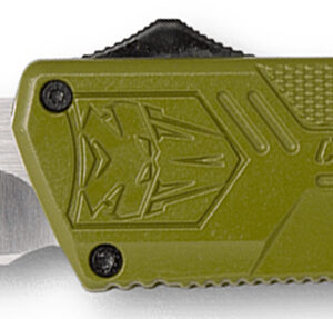 Cobratec Lightweight OTF Drop Point — 3.25in, OD Green