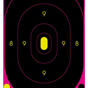 Birchwood Casey Shoot-N-C 12×18 Oval Pink Silhouette Targets – 100pk