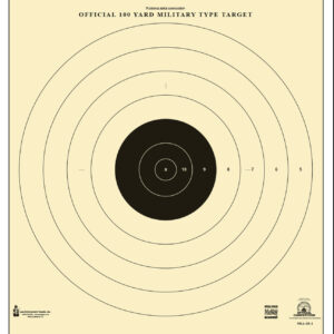 Action Target SR1100 100 yd Bullseye Tagboard 21″x21″ 100/Box