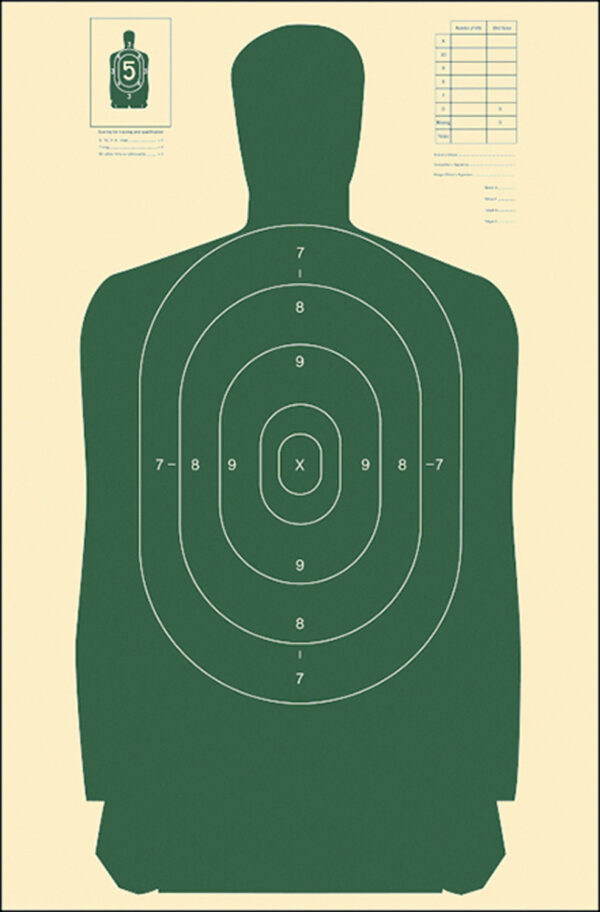 116013 Action Target B-27S 24in x 45in Paper Silhouette Targets 100/Box