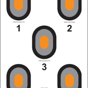 Action Target 530OC100 Bullseye Paper 23″ x 35″ 100 Per Box